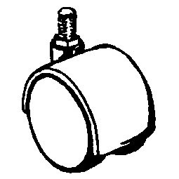 Rohr- und Kugelsystem " Lenkrollen fi25 " Shop-Zubehör