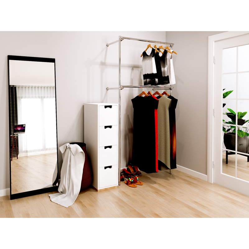 Ladenregale, Kleiderständer, Kleiderständer, Ladeneinrichtungen.