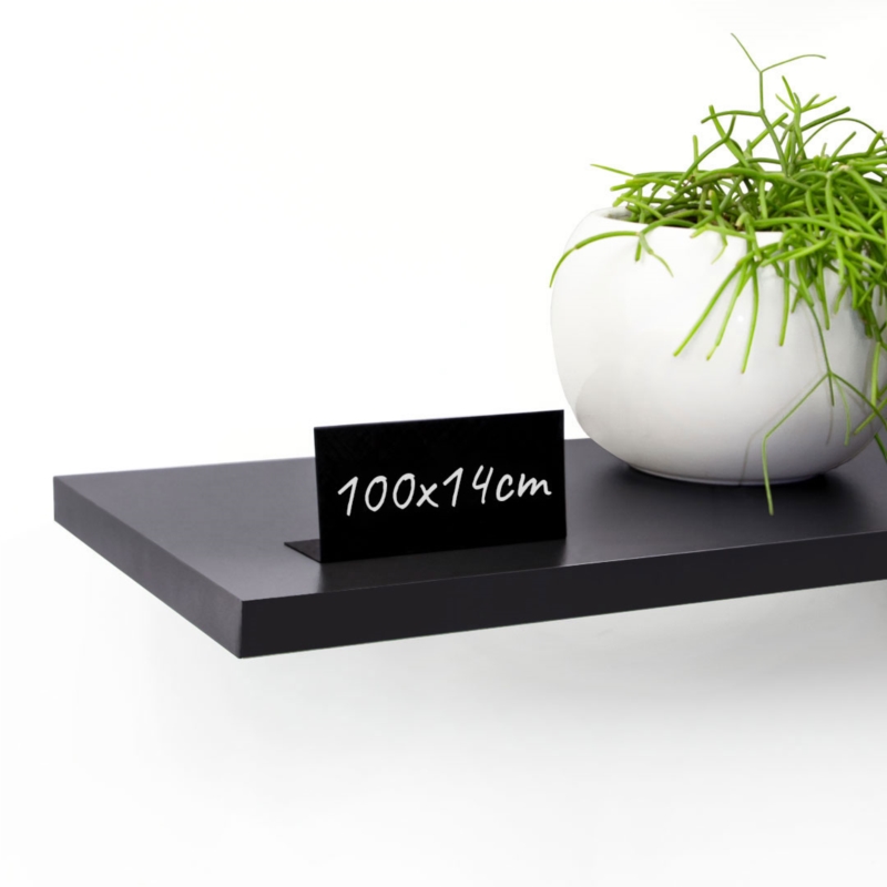 Dunkelgraues Möbel-Wandregal