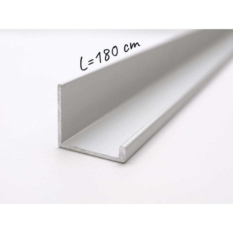 Aluminium "C" Kantenprofil Spacewall-System
