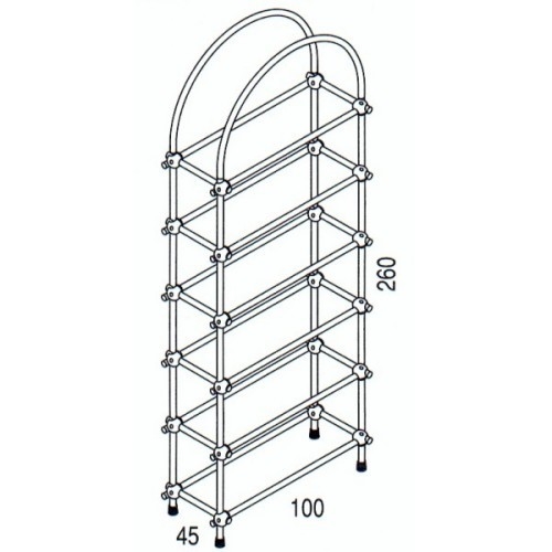 Rohr- und Kugelsystem " Verbindungsrohre FI25 " Shop-Zubehör