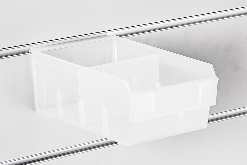 Spacewall-Ladenwände - Körbe und Behälter - Ladenbau