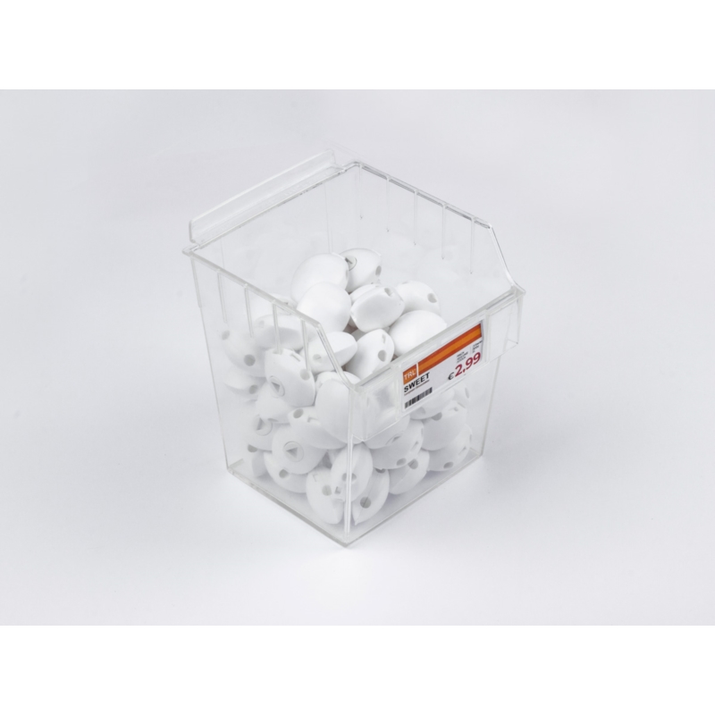 Spacewall-Ladenwände - Körbe und Behälter - Ladenbau