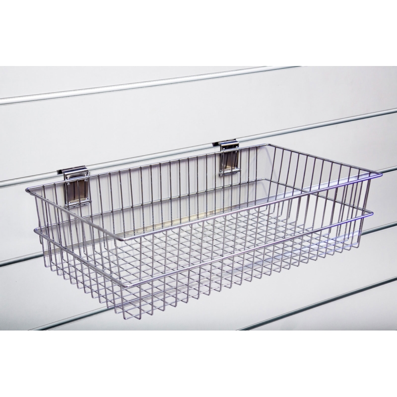 Spacewall-Ladenwände - Körbe und Behälter - Ladenbau