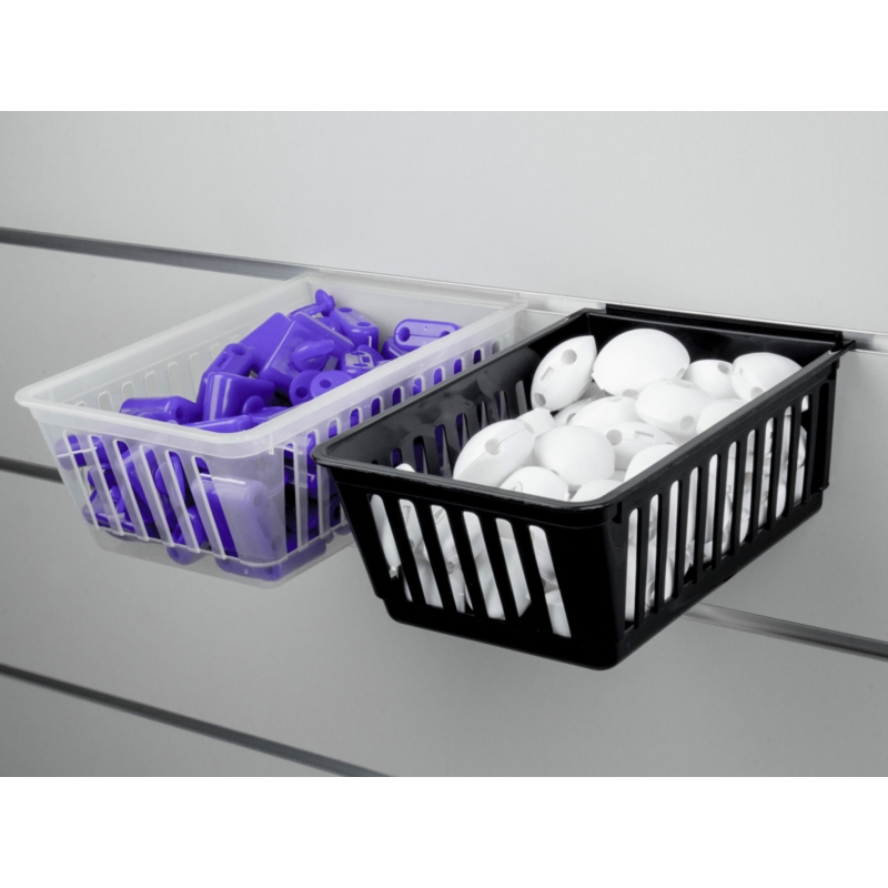 Koszyk Slatwall LONG 14x22x8cm bezbarwny mleczny