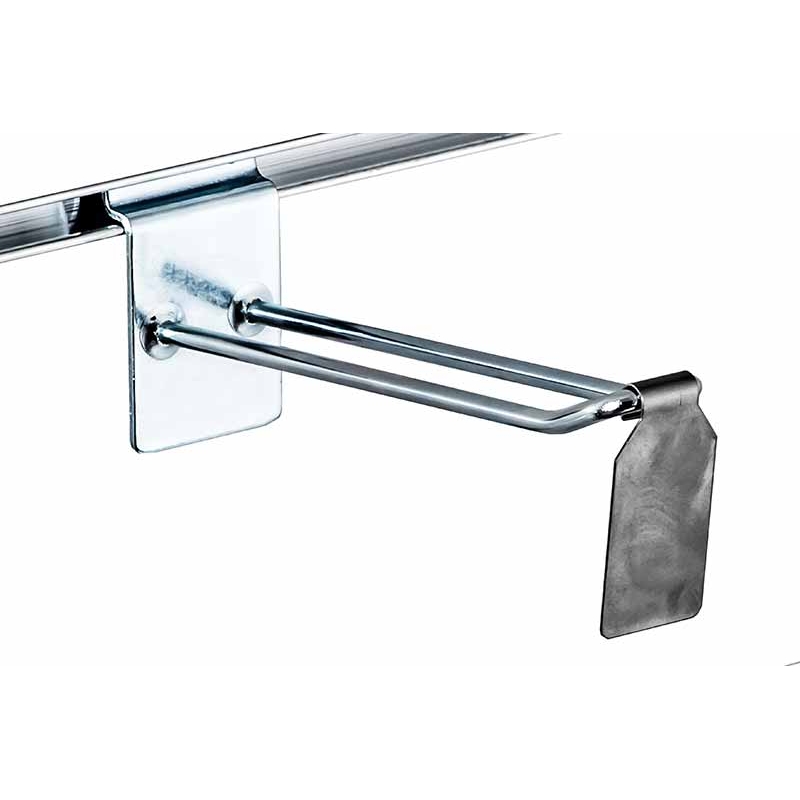 Etykietka cenowa 27x40mm, metal, na hak podwójny